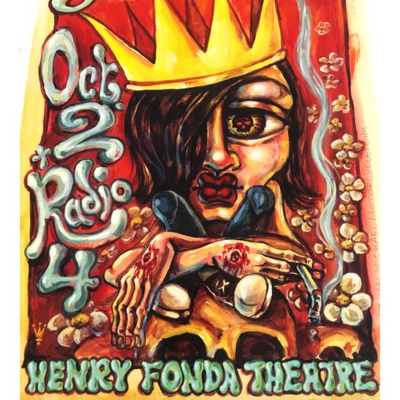 The Libertines Concert Poster 2004 Los Angeles Henry Fonda number poster 161/250 - Picture 5 of 7